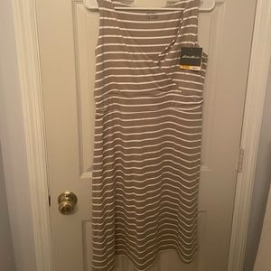 Eddie Bauer Travel Dress. Faux wrap dress hits at the knee. Brand new with tags